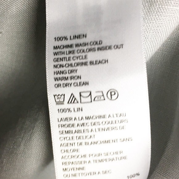 Tommy Bahama Size 6 Sliver 100% Linen Skirt - Picture 3 of 4